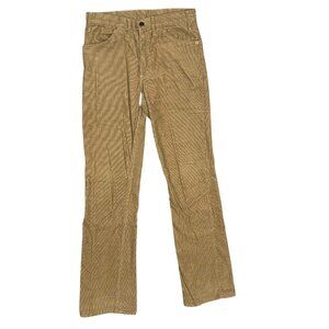 Vintage Levis Bell Bottom Corduroys Pants Brown Made in Canada 32x35